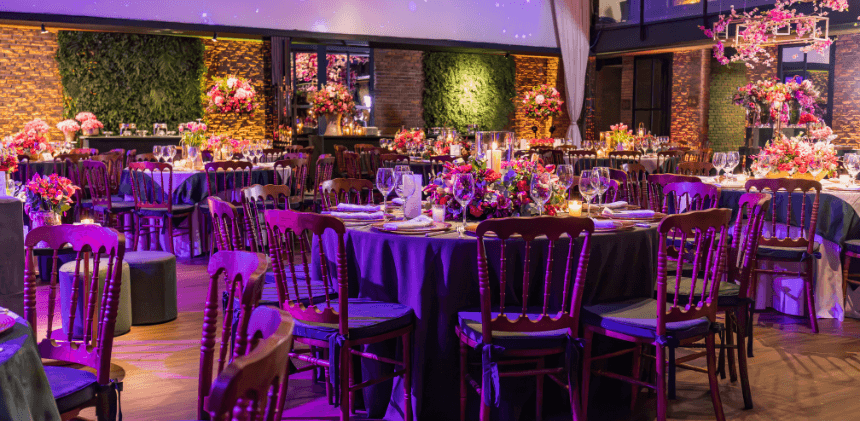 Melbourne Wedding with uplighting
